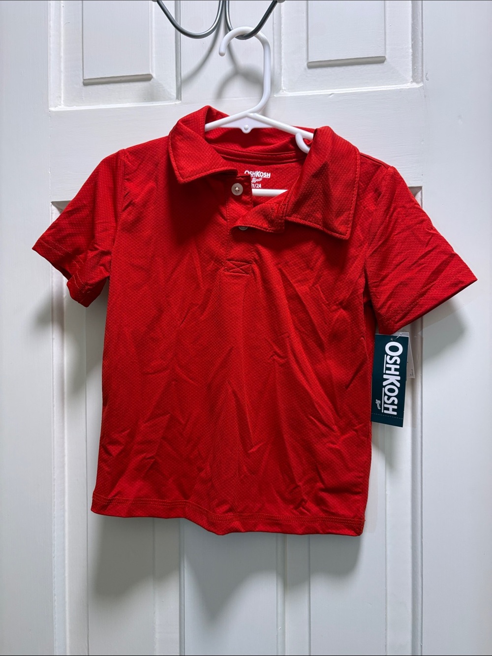 OshKosh B'gosh Bright Red Short Sleeve Polo